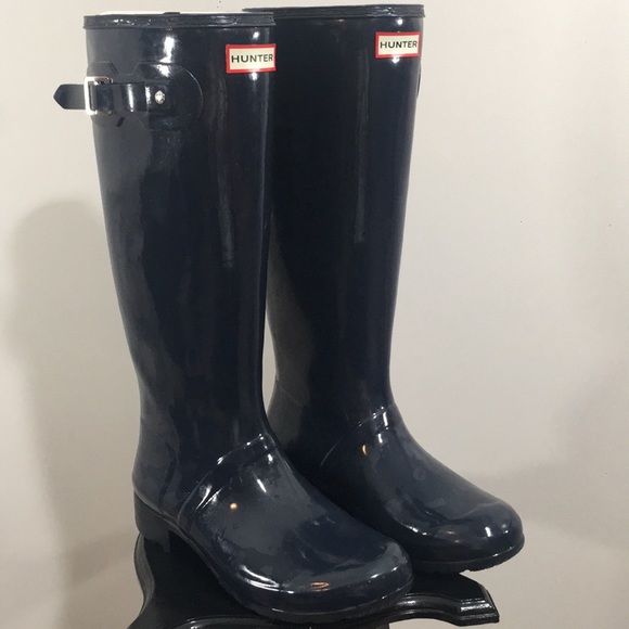 Hunter Shoes - Hunter original tour gloss tall navy boots